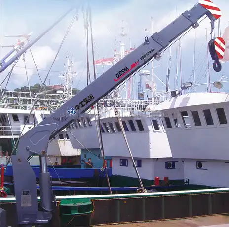 Grúa de brazo hidráulica para cubierta de barco marino XCMG