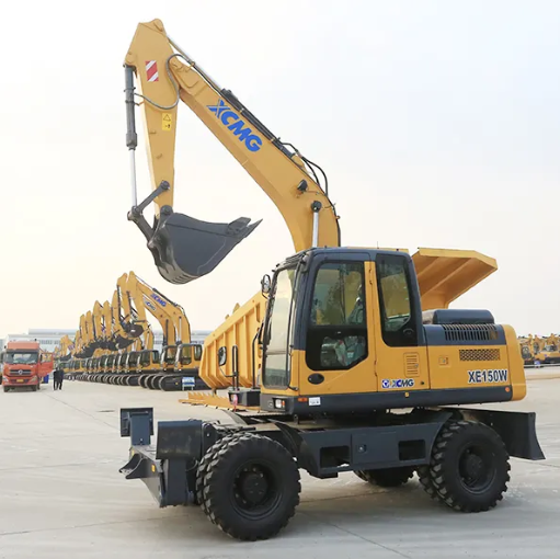 Excavadora de ruedas pesada oficial XE150WB de XCMG de 15 toneladas en China a la venta